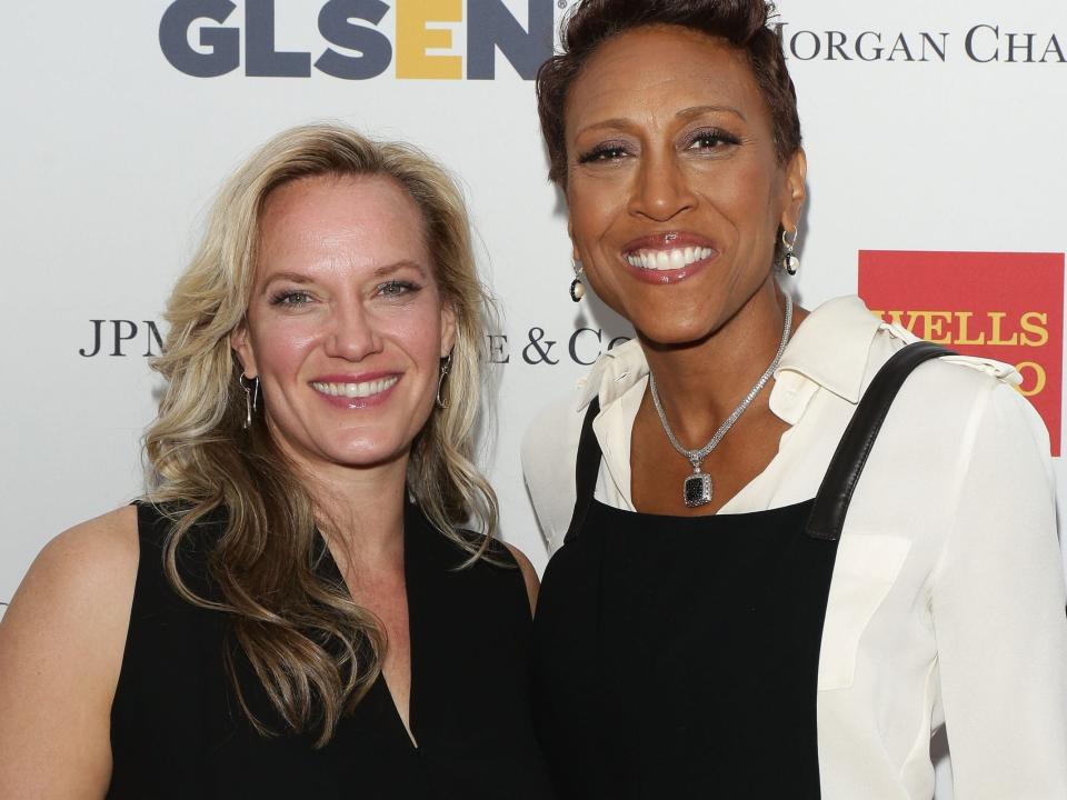 Amber Laign and Robin Roberts in 2014.