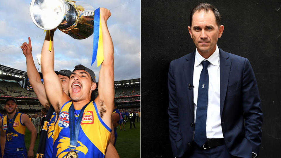 Justin Langer (right) played a pivotal role in the West Coast win. Pic: Getty