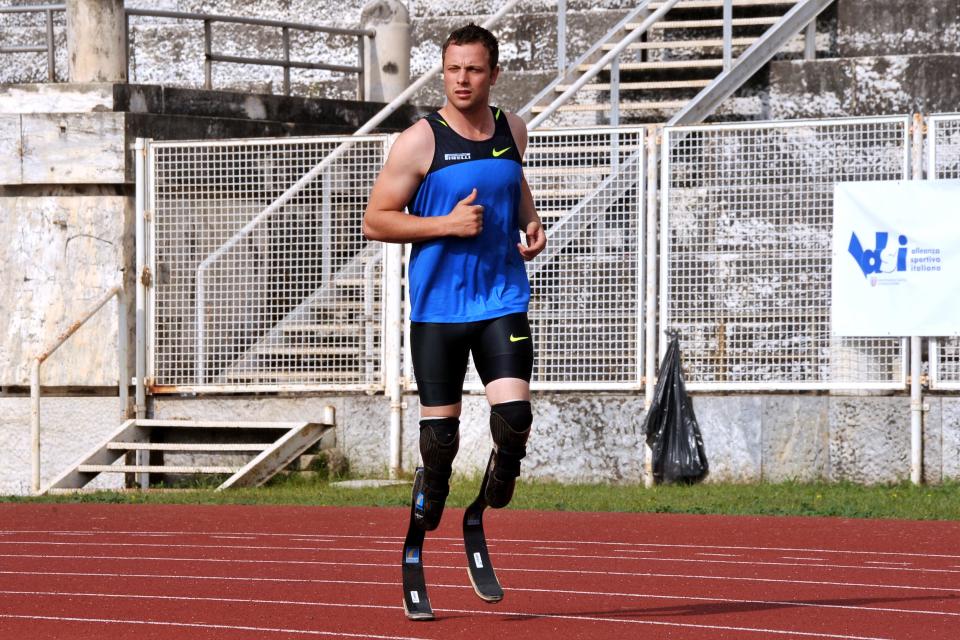 Pistorius during a competition at the Stadio dei Marmi.