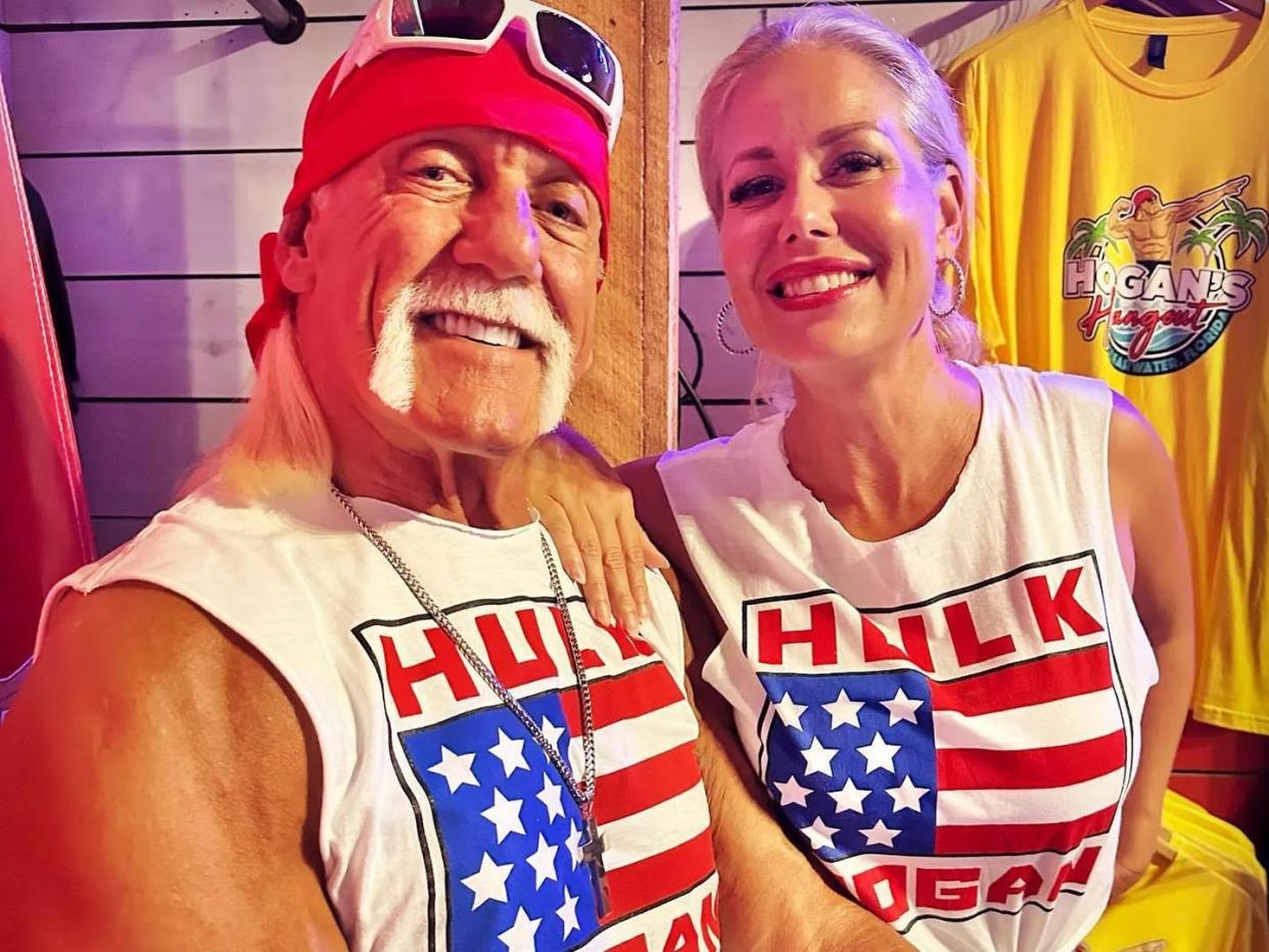 Hulk Hogan and wife Sky Daily in an Instagram post from early September.