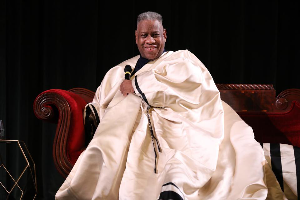 André Leon Talley speaks during 'The Gospel According to Andre' Q&A during the 21st SCAD Savannah Film Festival on Nov. 2, 2018 in Savannah, Ga.