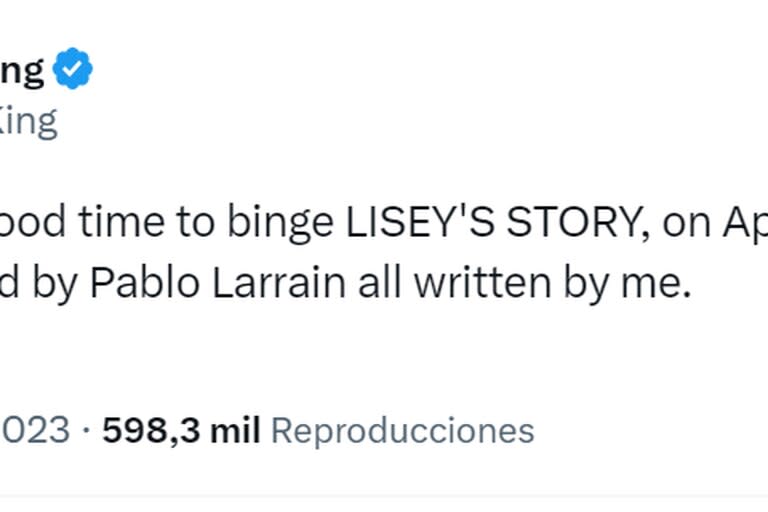 Stephen King recomendó una serie basada en su libro