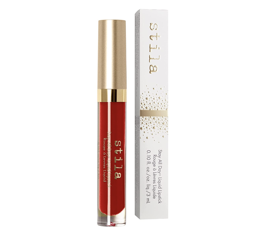 <p><strong>stila</strong></p><p>amazon.com</p><p><strong>$24.00</strong></p><p><a href="https://www.amazon.com/dp/B007ZUGCL4?tag=syn-yahoo-20&ascsubtag=%5Bartid%7C10056.g.42621914%5Bsrc%7Cyahoo-us" rel="nofollow noopener" target="_blank" data-ylk="slk:Shop Now;elm:context_link;itc:0;sec:content-canvas" class="link ">Shop Now</a></p><p>This matte liquid lipstick's creamy, no-budge formula is one of the best for smudge-free kisses according to over 1,700 Amazon shoppers, and lasts for up to six hours per wear. </p>