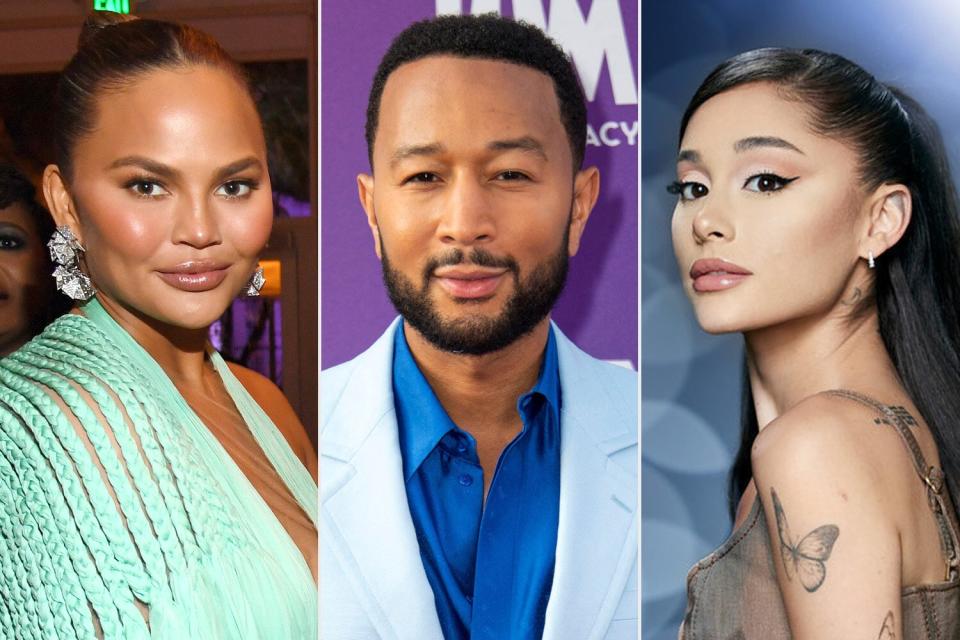 Chrissy Teigen; John Legend; Ariana Grande