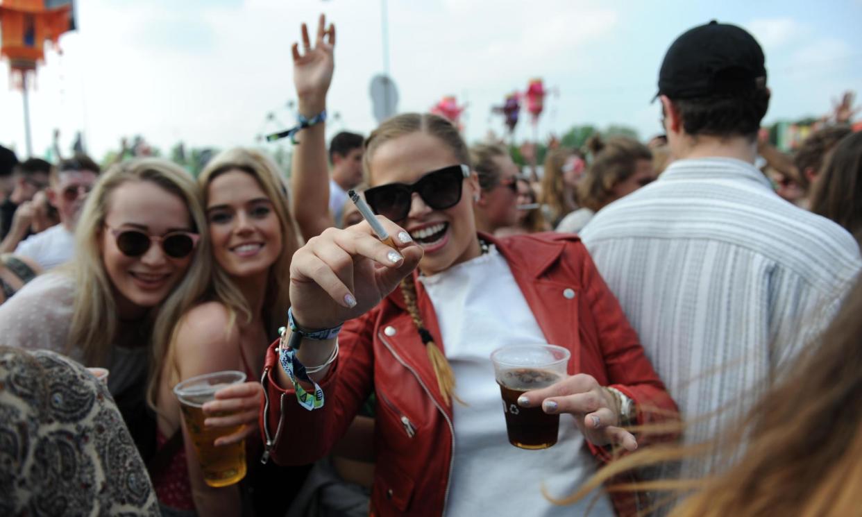 <span>Young people at a music festival in Oxford. The term ‘nanny state’ was popularised in the 1960s in relation to laws described as ‘perishing nonsense’.</span><span>Photograph: Festivals/Alamy</span>