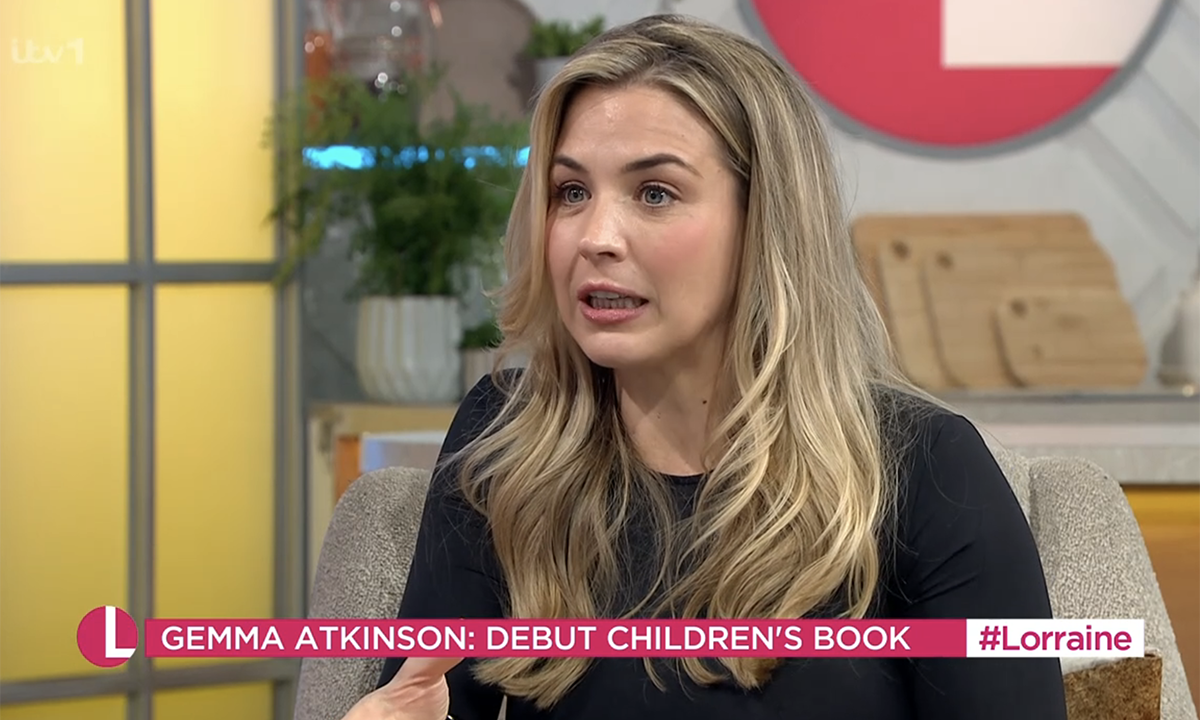 Gemma Atkinson had to explain to her aunt that everything with Gorka Marquez was ok. (ITV screengrab)