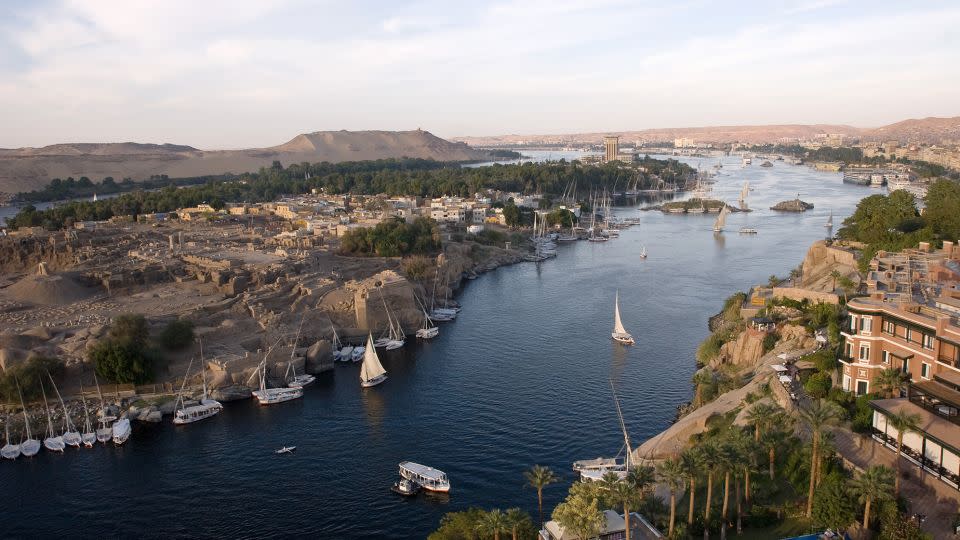 Elephantine Island in Egypt's River Nile has ancient temples and cool waterfront cafes. - nexusimage/iStockphoto/Getty Images