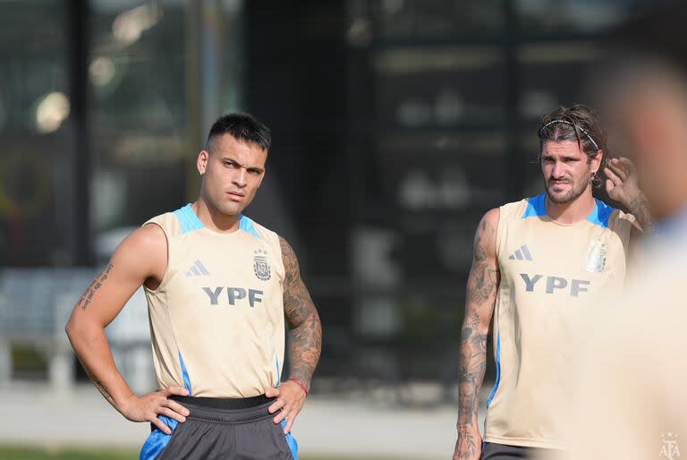 Lautaro Martínez y Rodrigo De Paul, bajo el calcinante sol de Atlanta