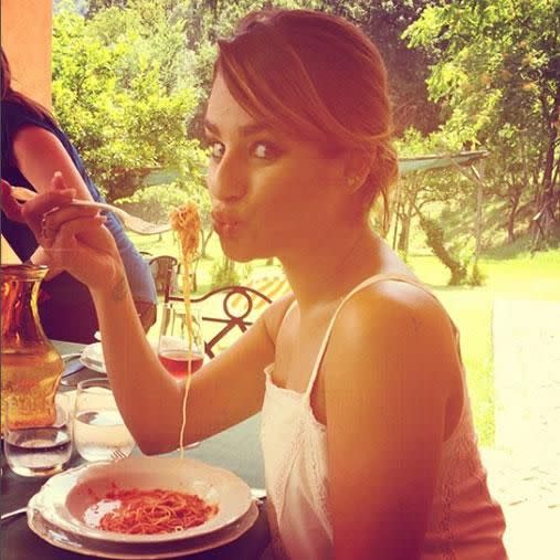 Eat pasta like Lea Michele and still have her banging body? Sure, we can do that. Photo: Instagram/msleamichele