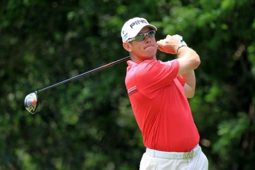 Lee Westwood of England at The Players Championship on May 12. Westwood is grouped with Ireland's Graeme McDowell and Thomas Bjorn from Denmark