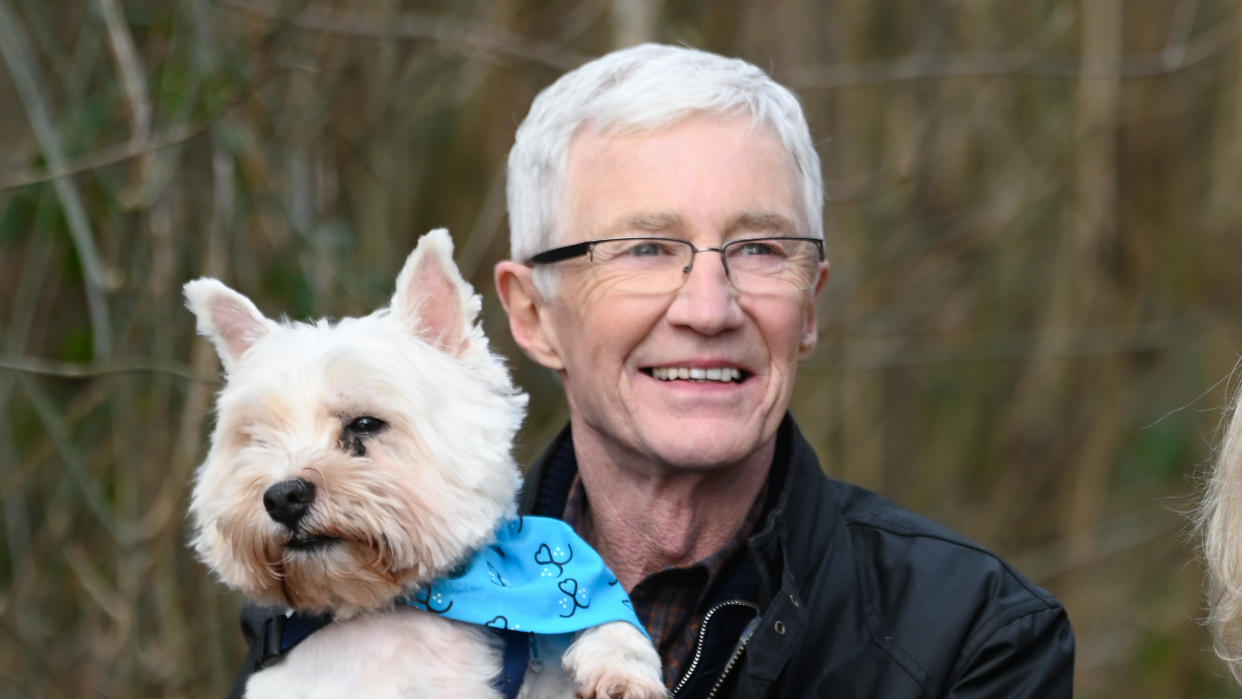 Paul O'Grady has become known for his work with Battersea Dog and Cats Home. (Stuart C. Wilson/WPA Pool/Getty)