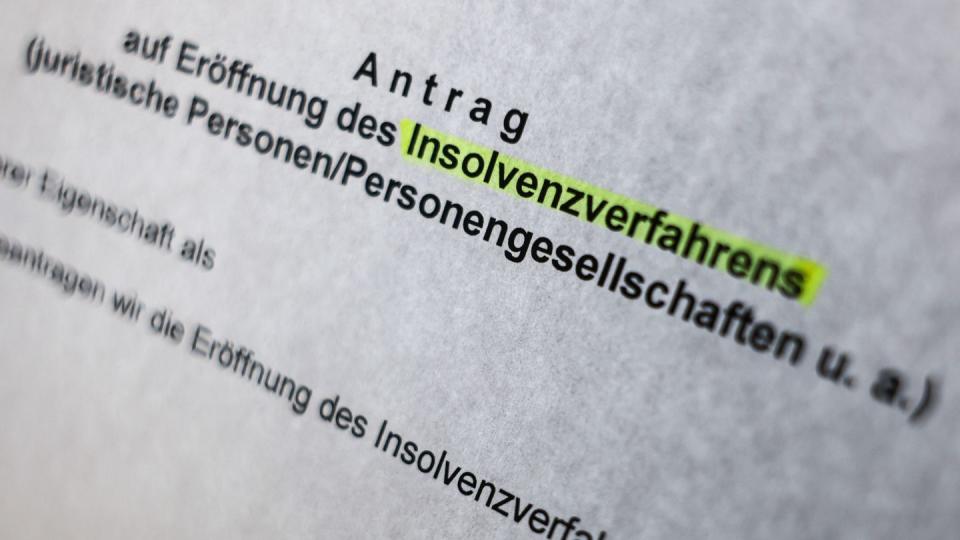 Die Zahl der Firmenpleiten in Deutschland steigt und steigt. Besserung ist aktuell nicht in Sicht. (Bild: dpa)