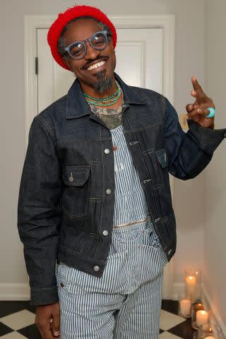 <p>Emma McIntyre/Getty</p> Andre 3000 in Los Angeles in November 2023