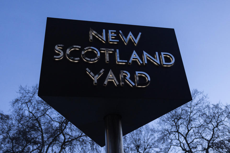 LONDON, ENGLAND - JANUARY 17: A general view of the exterior of New Scotland Yard on January 17, 2023 in London, England. The Metropolitan Police revealed it is investigating 800 of its officers over 1,000 sexual and domestic abuse claims. The Police Commissioner, Sir Mark Rowley, also said that 45,000 Met officers and staff would be rechecked for any missed offences. This comes after PC David Carrick pleaded guilty yesterday to 49 offences, including dozens of rapes.  (Photo by Dan Kitwood/Getty Images)