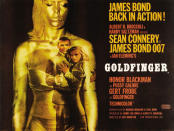 Long considered to be the gold standard for Bond films (pun intended), Connery's third 007 film cemented the franchise's template forever, with its tricked out Aston Martin, Shirley Bassey song, memorable titles, and of course, the gold-painted Bond girl. (Eon/MGM)