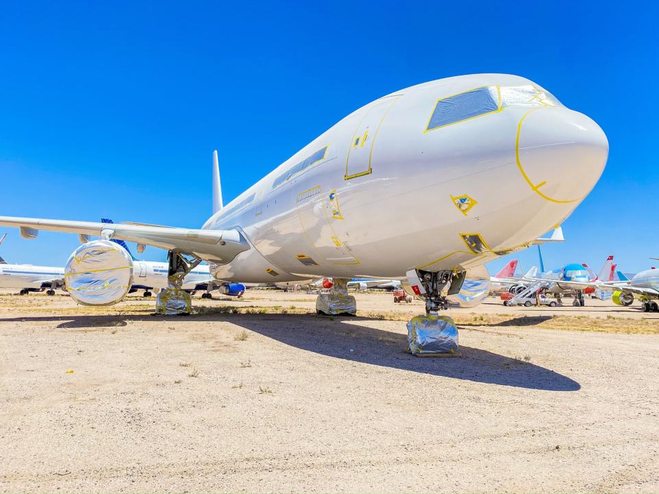 A stored aircraft in Pinal Airpark in Marana, Arizona - Pinal Airpark Tour 2021