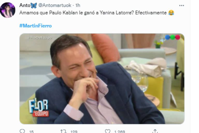 Paulo Kablan ganó la terna Captura Twitter)