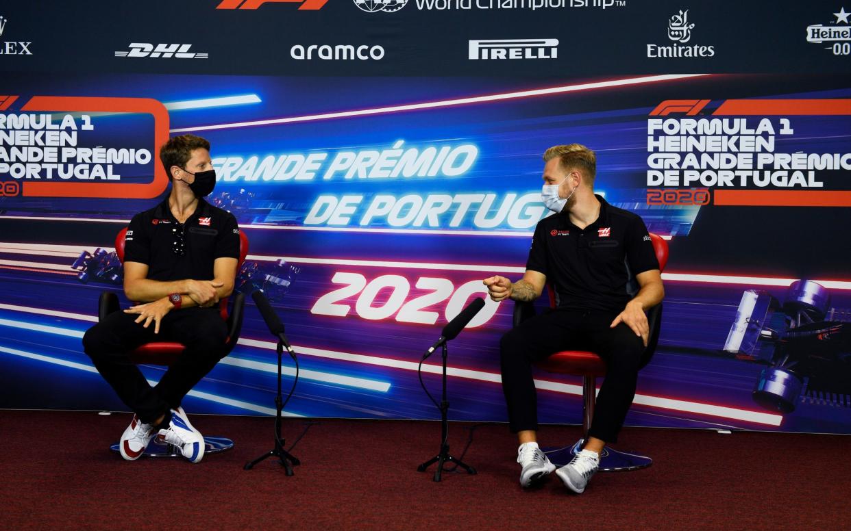 Romain Grosjean and Kevin Magnussen made the announcement ahead of this weekend's grand prix - Getty Images