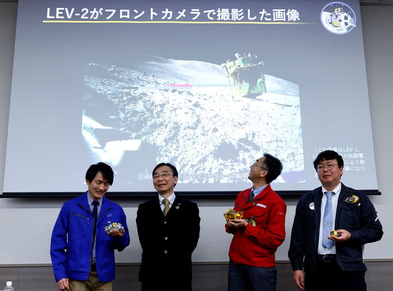 FILE PHOTO: Press conference on SLIM’s moon landing mission, in Tokyo