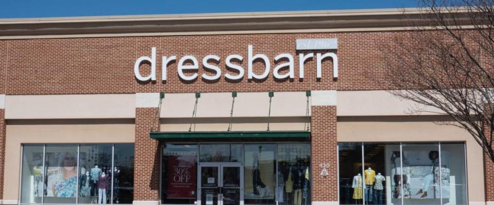 Trenton, NJ - April 1, 2019: This Dressbarn store is located at Hamilton Marketplace. Dressbarn is a part of the Ascena Retail Group.