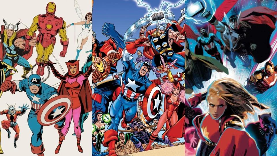 Earth's Mightiest Heroes, the Avengers, from the Silver Age to today.