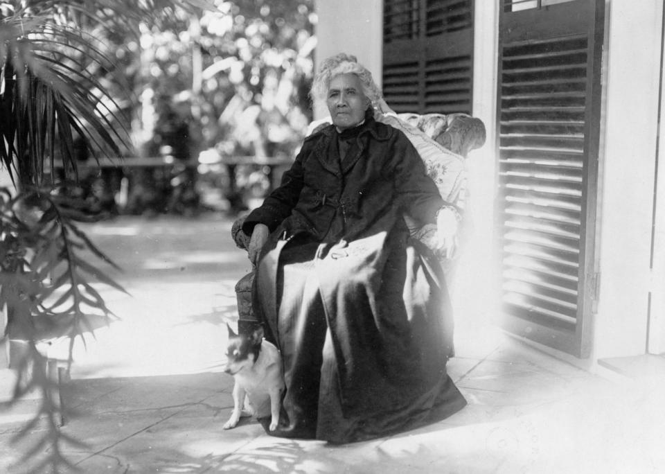 PHOTO: Photographic print of Liliuokalani, Queen of Hawaii (1838-1917) the last monarch and only queen regnant of the Kingdom of Hawaii, dated 1917. (Photo 12/ Universal Images Group via Getty Images)