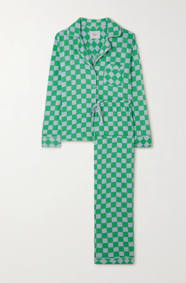 11) Clara Checked Flannel Pajama Set