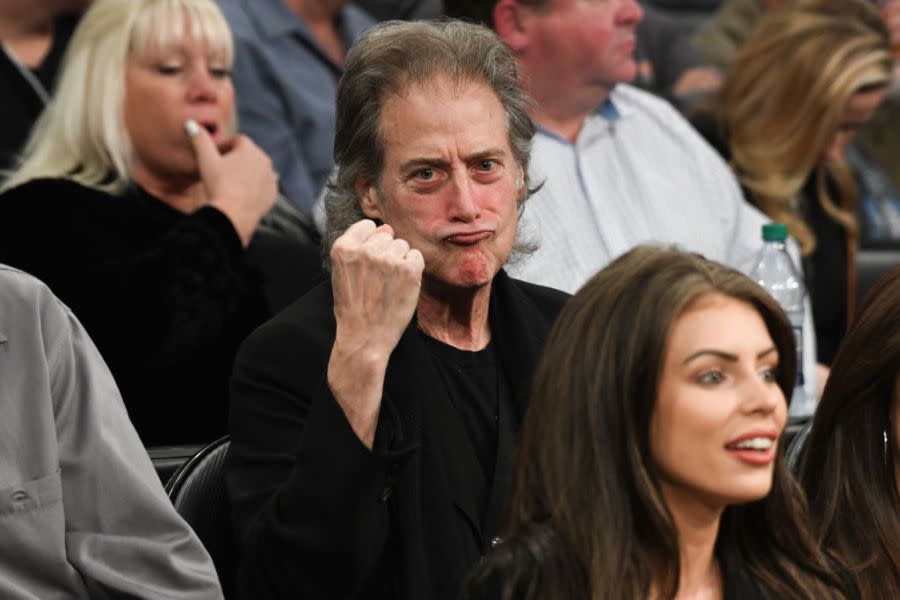FILE – Comedian Richard Lewis attends a basketball game between the Los Angeles Lakers and the Phoenix Suns at Staples Center on February 6, 2018 in Los Angeles, California. (Photo by Allen Berezovsky/Getty Images)