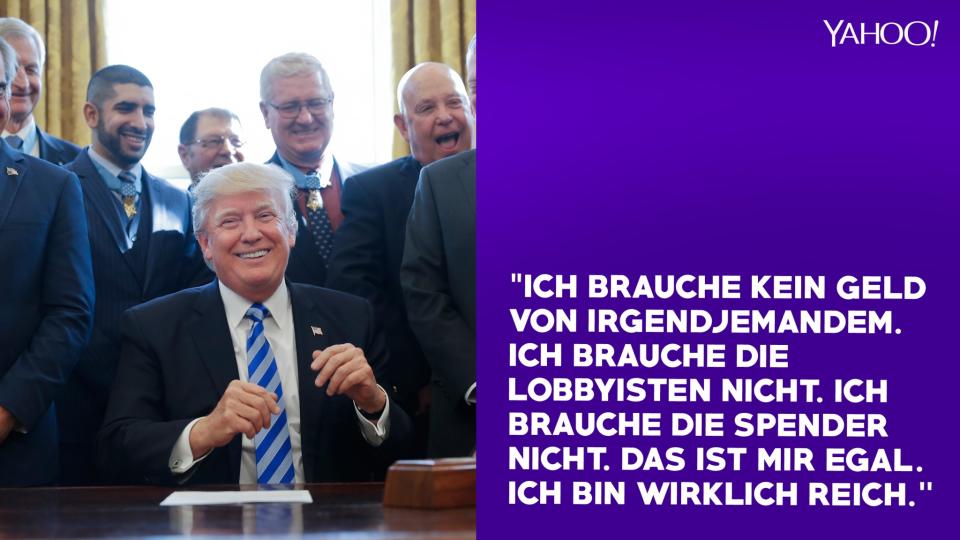 Die selbstverliebtesten Zitate von Donald Trump