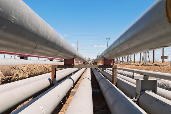 An oil pipeline in Texas.