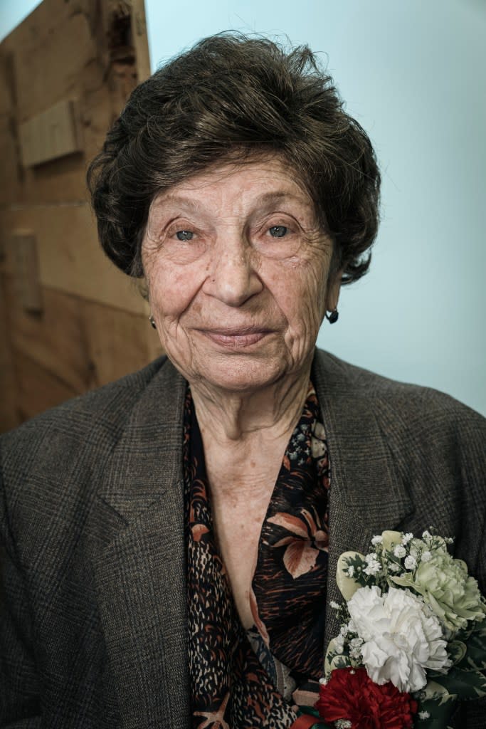 Maria Pulsone’s boss asked her to pose for the bronze statue in 1984. Stefano Giovannini