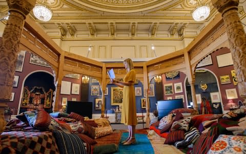 The exhibition is laid out in a rectangular room - Credit: Getty