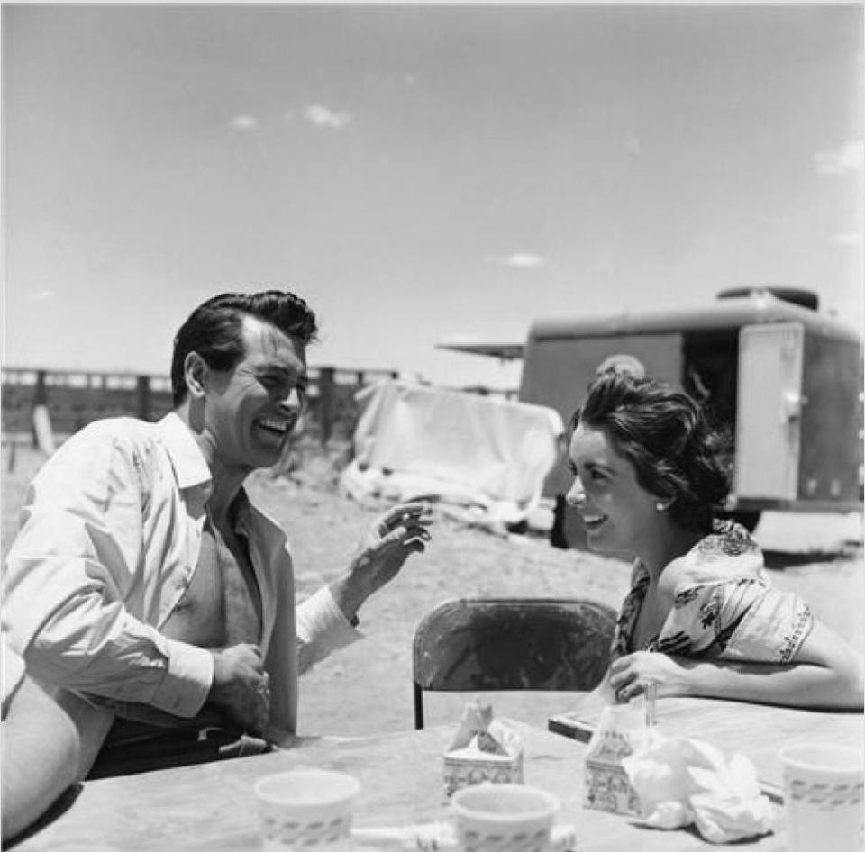 Rock Hudson and Elizabeth Taylor