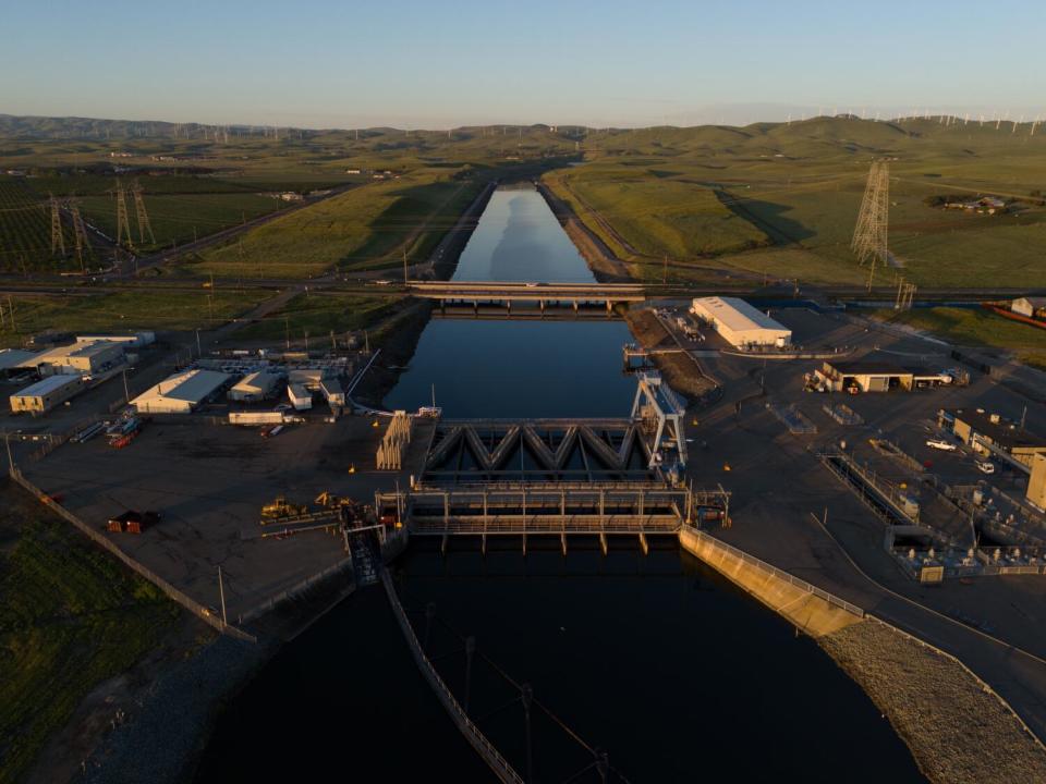 The Skinner fish facility is located 2 miles from the pumping plant that sends water into the California Aqueduct.