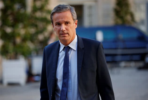 Nicolas Dupont-Aignan avant une réunion sur le Covid à Matignon en 2020.  (Photo: POOL New via Reuters)