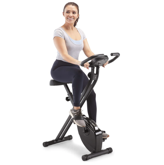 Marcy Foldable 44 in. Exercise Bike. Image via Amazon.