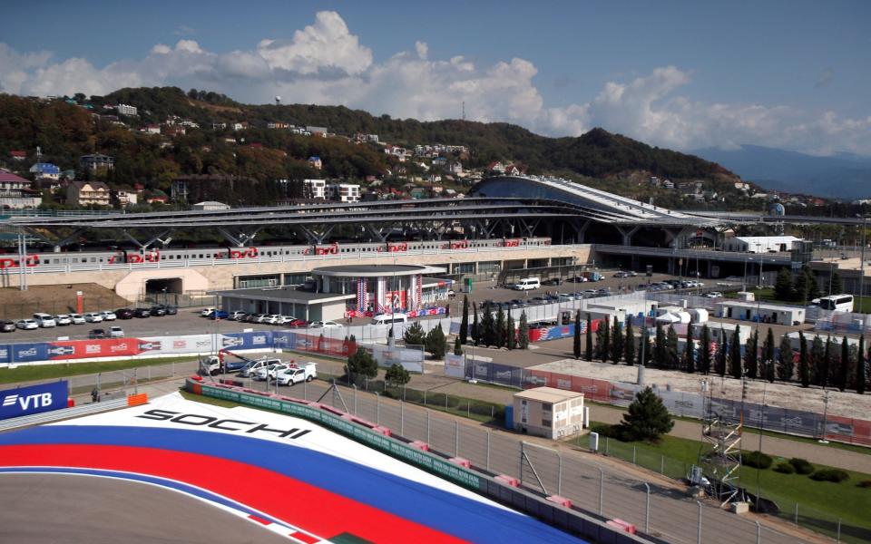  Formula One F1 - Russian Grand Prix - Sochi Autodrom, Sochi, Russia - September 24, 2020 General view of the circuit ahead of the Grand Prix - REUTERS 