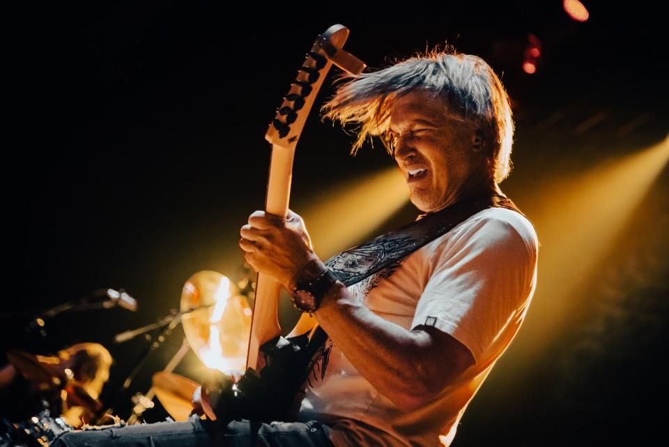 George Lynch performs onstage