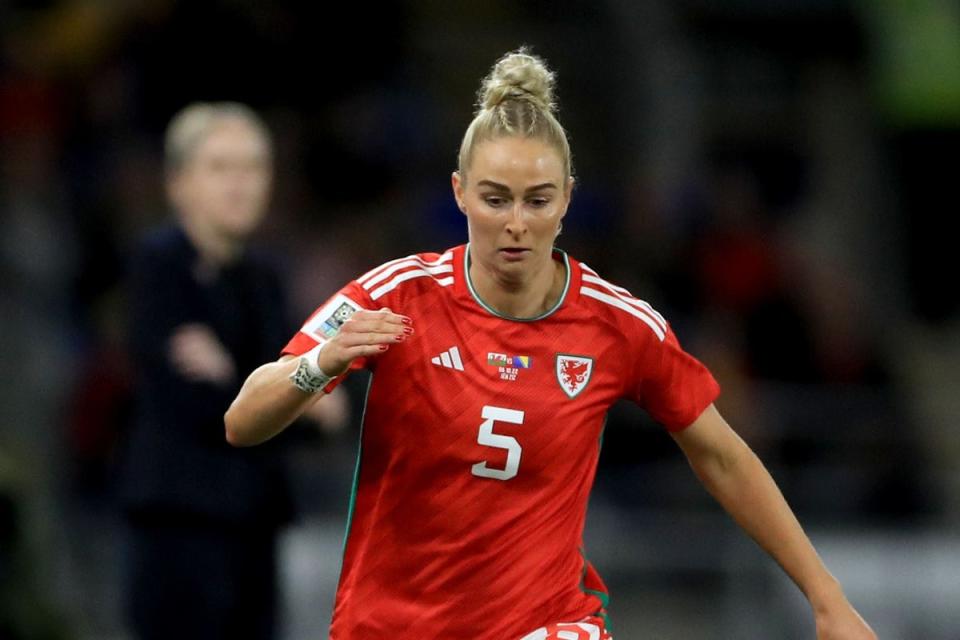 Rhiannon Roberts put Wales ahead in their World Cup play-off with Switzerland (Bradley Collyer/PA) (PA Wire)