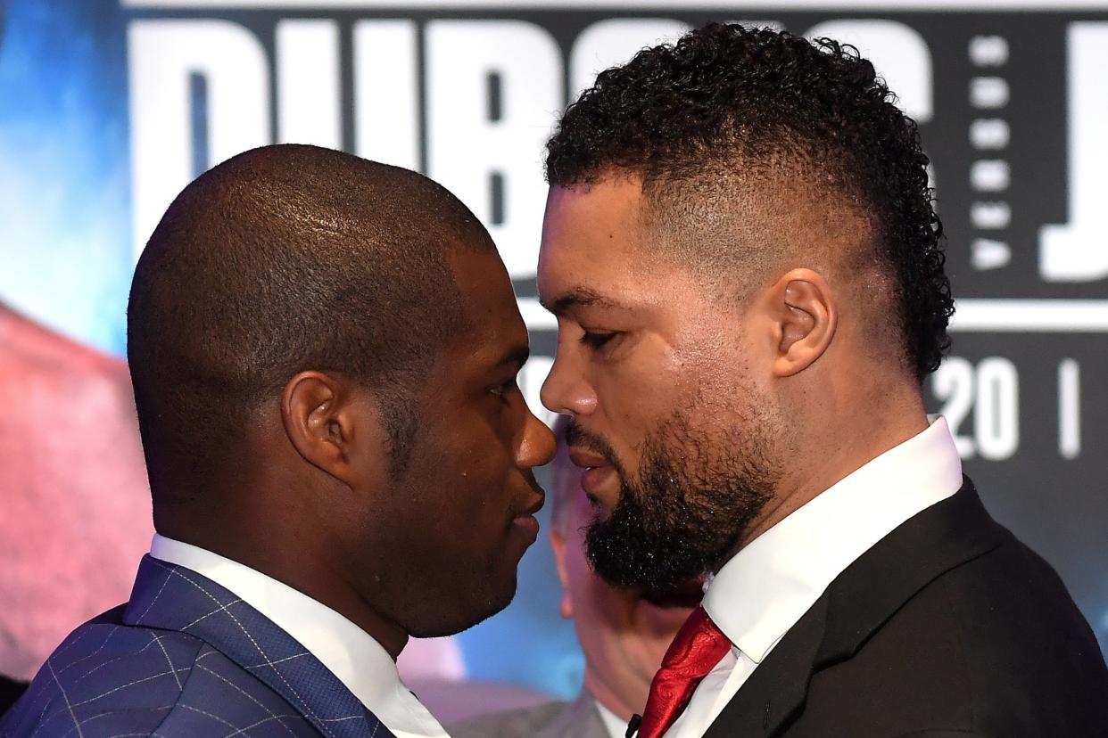 <p>Daniel Dubois and Joe Joyce finally meet in an all-British heavyweight clash in London</p> (Getty Images)