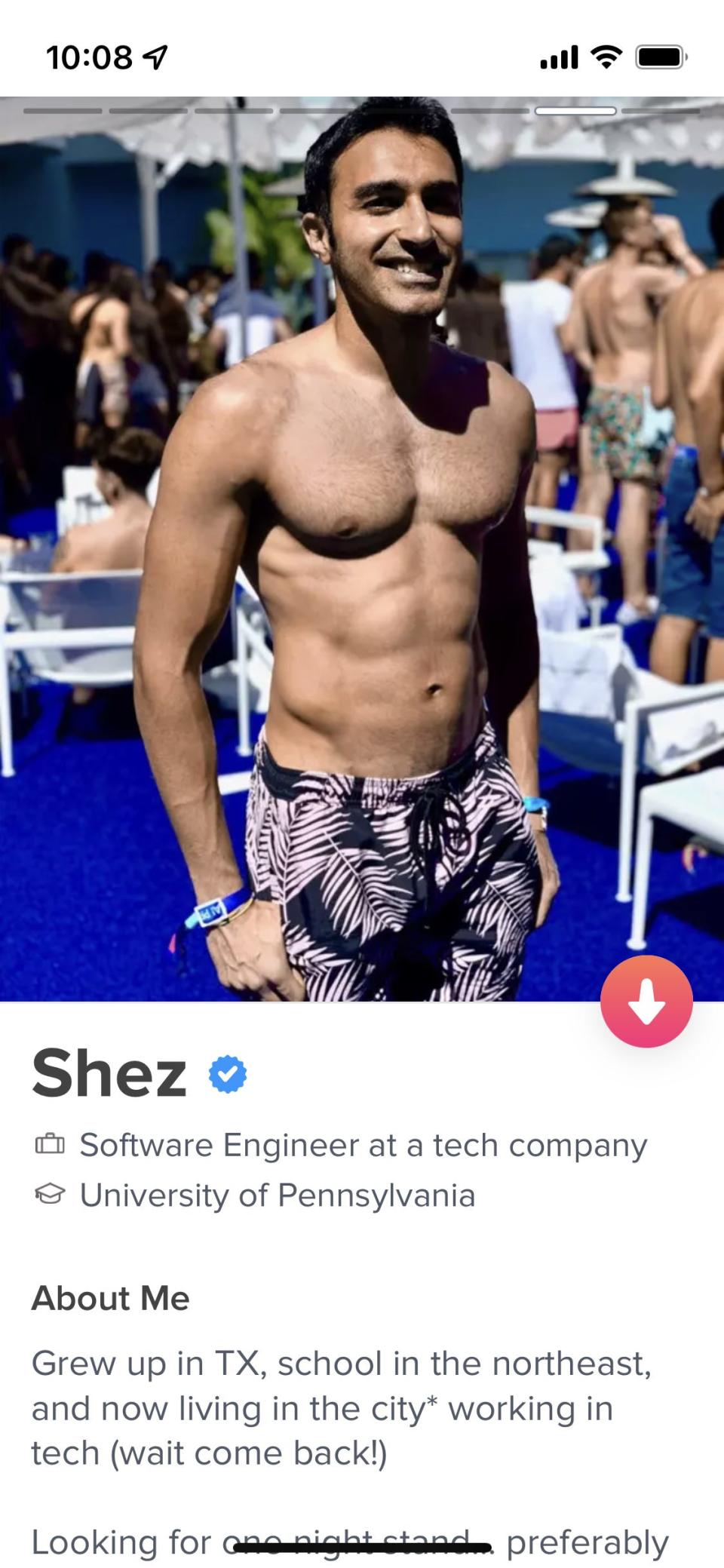 Shez shared his Tinder profile with dating expert Sara Tick, who gave him suggestions for updating it.