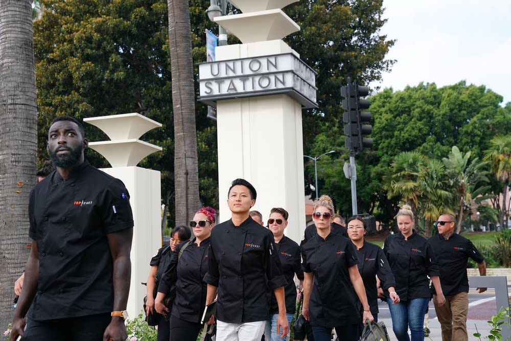 The chefs arrive at Los Angeles' Union Station