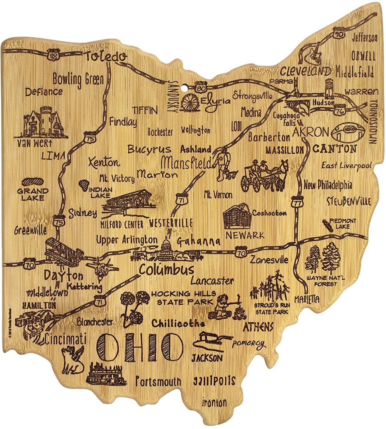 Ohio Bamboo Cutting Board