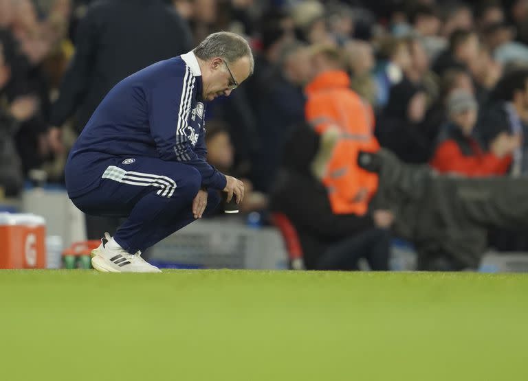 Marcelo Bielsa sufrió como nunca en Leeds luego de los siete goles recibidos en el partido contra Manchester City