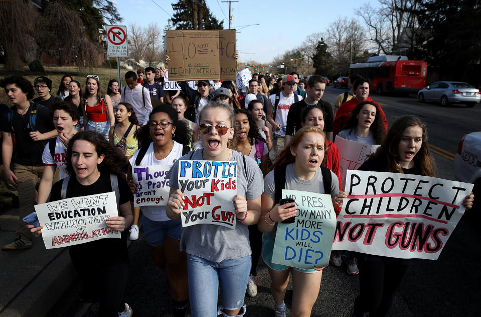 High school students across the U.S. protest gun violence