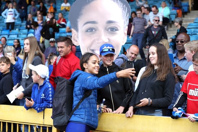 Katarina Johnson-Thompson was just one centimetre behind women's long jump winner Nafi Thiam in Birmingham