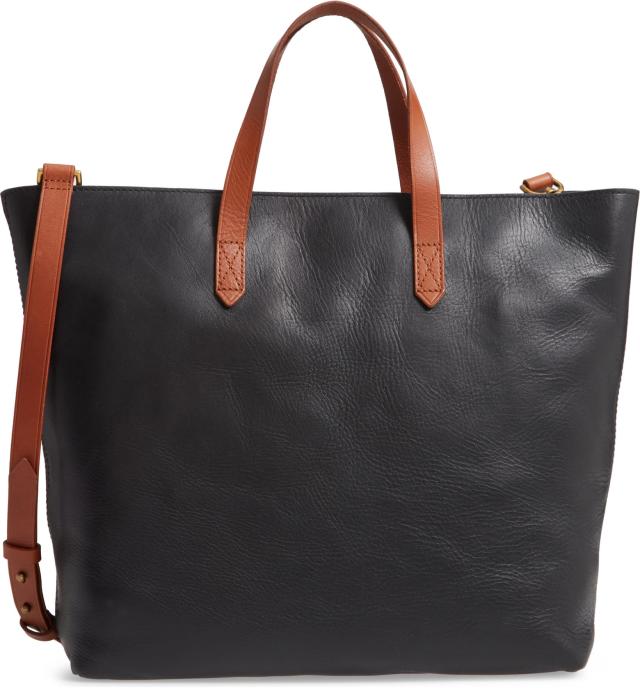 Madewell 'Transport' Weekend Bag in True Black W/Brown at Nordstrom - Yahoo  Shopping