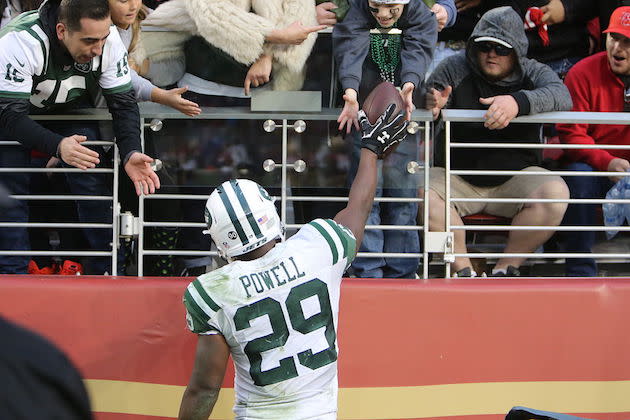 Those willing to trust Bilal Powell may be rewarded with game ball, trophy. (Getty)