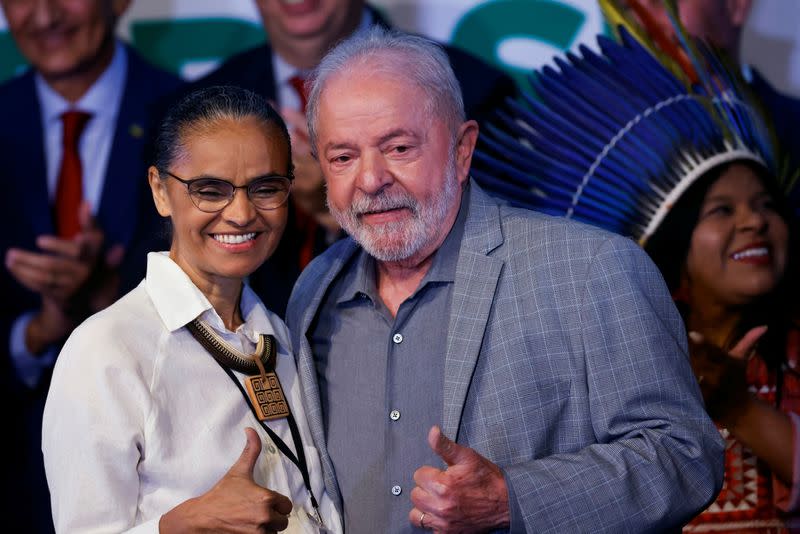 FILE PHOTO: Brazilian President-elect Luiz Inacio Lula da Silva attends the presentation of the ministers nominated for his government, in Brasilia