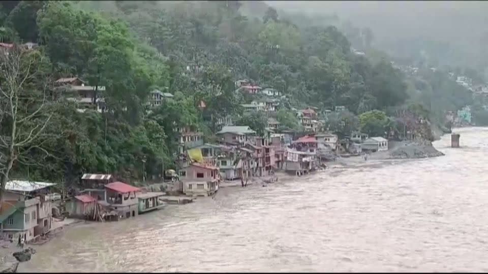 Landslides leave behind destruction in the Kalimpong district of West Bengal, India on June 13, 2024. - ANI/Reuters